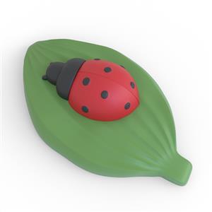 Silicone mold - Lady Bird on a leaf