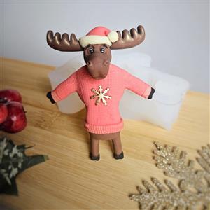 Silicone mold - Christmas deer