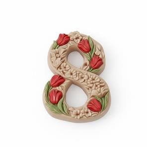 Silicone mold – 8th March with Tulips