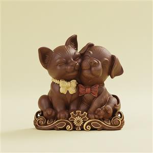 Silicone mold - Cat and Dog Friends