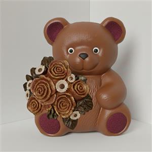 Silicone mold - Bear with flowers