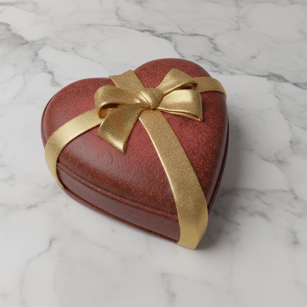 Silicone Mold - Heart Box for a Ring